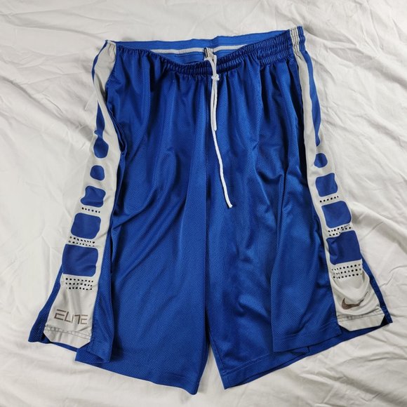 Nike Elite Mens 2XL Blue Athletic Short Wide Legs Outdoors Casual Summer Gym - Picture 1 of 11